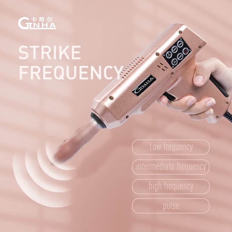 Pistola Massaggiante Portatile GLNHA Originale per Fisioterapia Facciale, Terapia Muscolare e Applicazioni sul Corpo