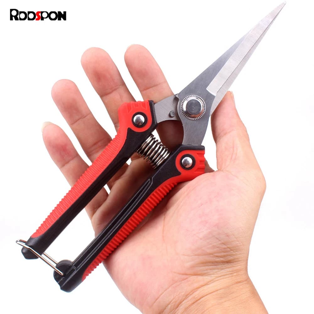 RDDSPON Power Scissors in Stainless Steel with Anti-slip Grip, Very Sharp Garden Tools for Fruit Tree Potting