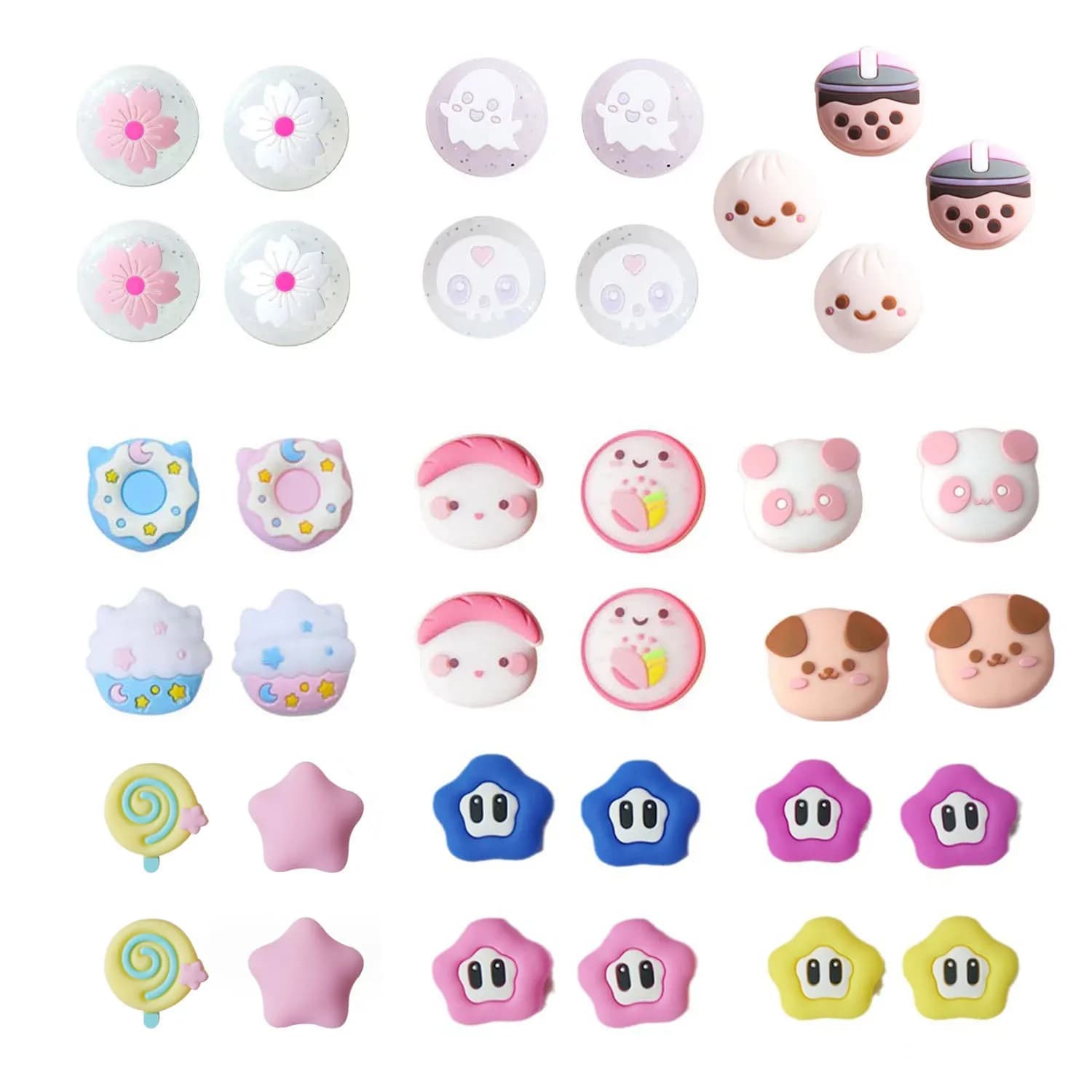 Custodia morbida per levetta in silicone Custodia per joystick Joycon per Nintendo Switch Oled NS Lite Joy-con Controller Thumb Stick Grip Cap