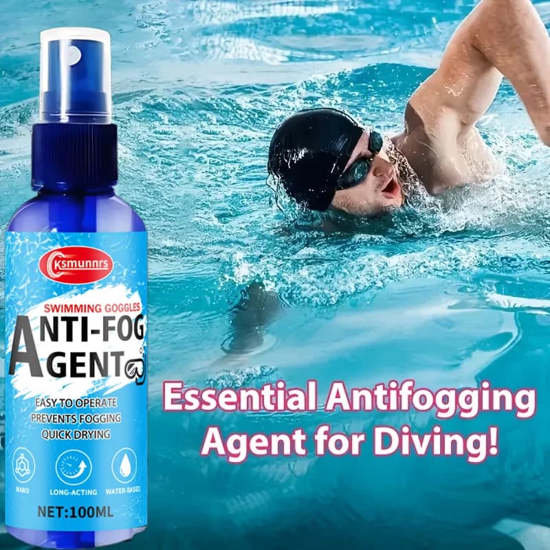 Long-lasting anti-fog spray - Rapid drying and Immediate anti-foging for glasses, swimwear and underwater equipment