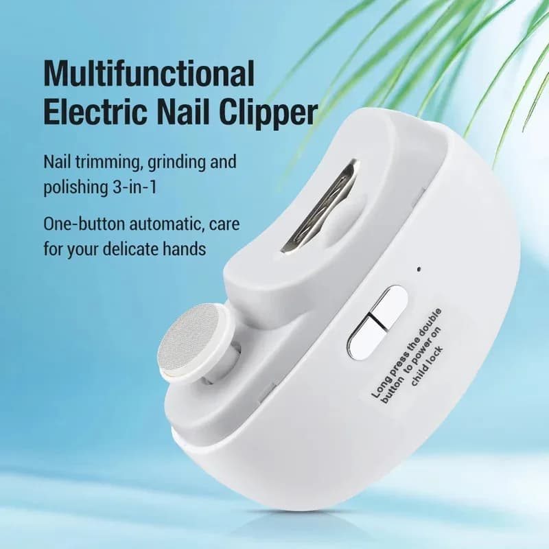 Tagliaunghie elettrici per lucidare e lucidare, tagliaunghie automatici, tagliaunghie ricaricabili, nail art per neonati e adulti