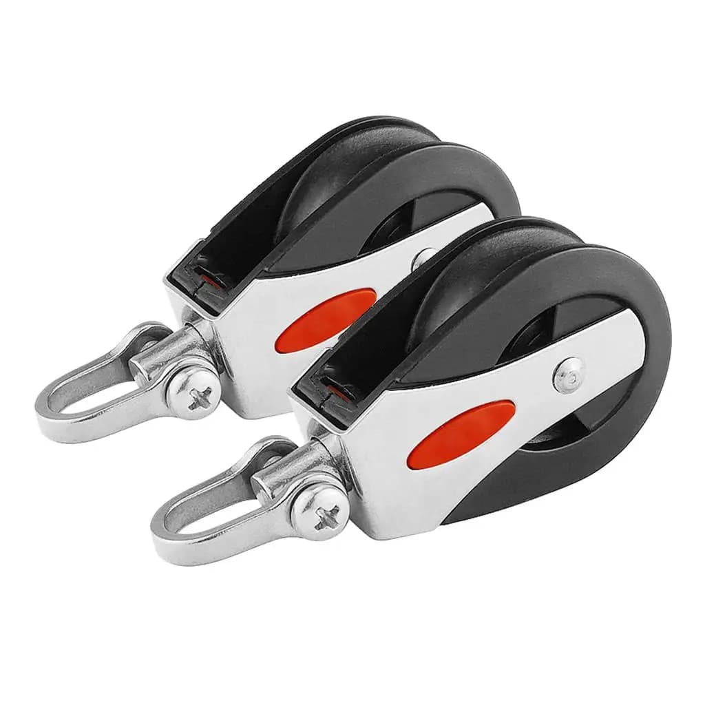Nylon Boat Pulley Block ABS Plastic Sailboat Hardware Marine Pulley Blocks for Sailing Boat Rope Control