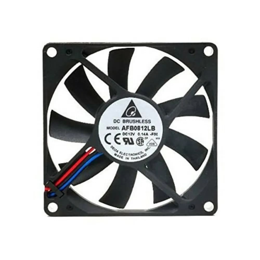 PER Delta Electronics Ventola di raffreddamento silenziosa sottile AFB0812LB 80x80x15mm Sensore RPM 3 pin -
