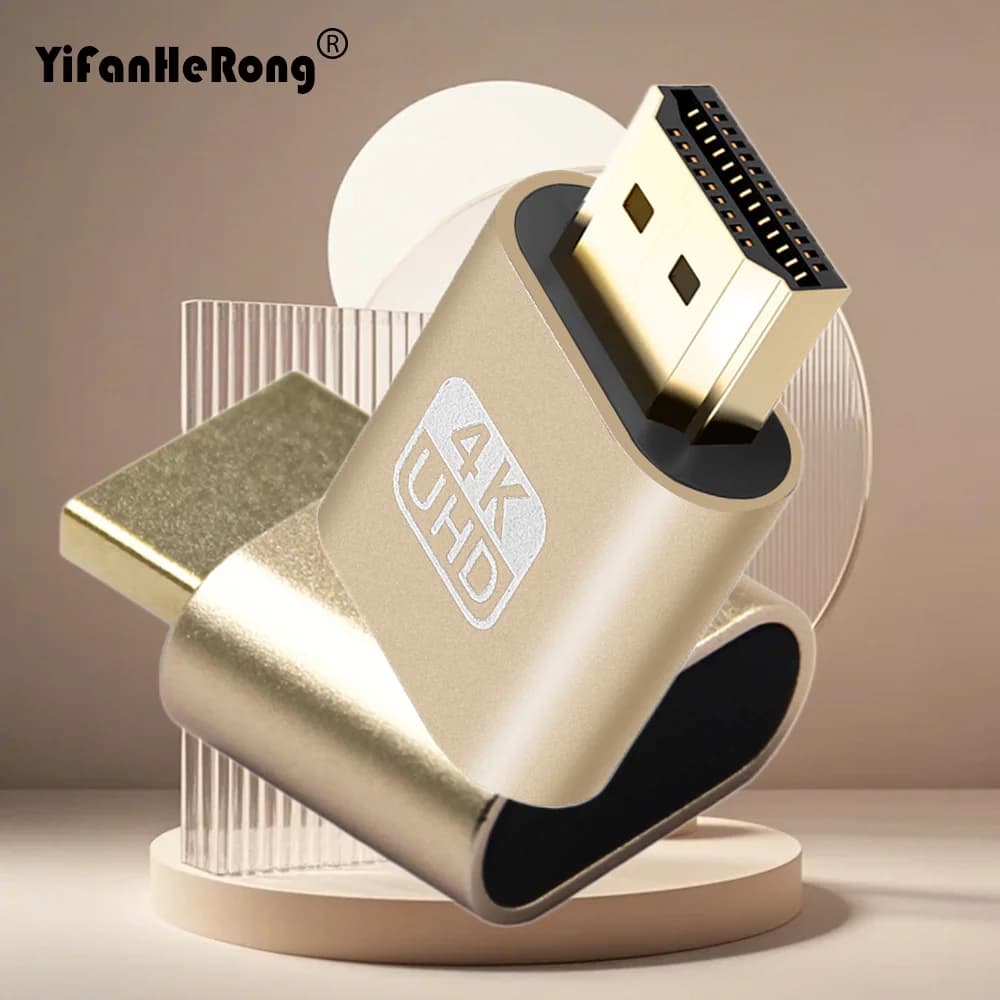 10 pz VGA Display Virtuale Adattatore HDMI-Compatibile 1.4 DDC EDID Dummy Plug Senza Testa Fantasma Display Emulatore Scheda Video Piastra di Blocco