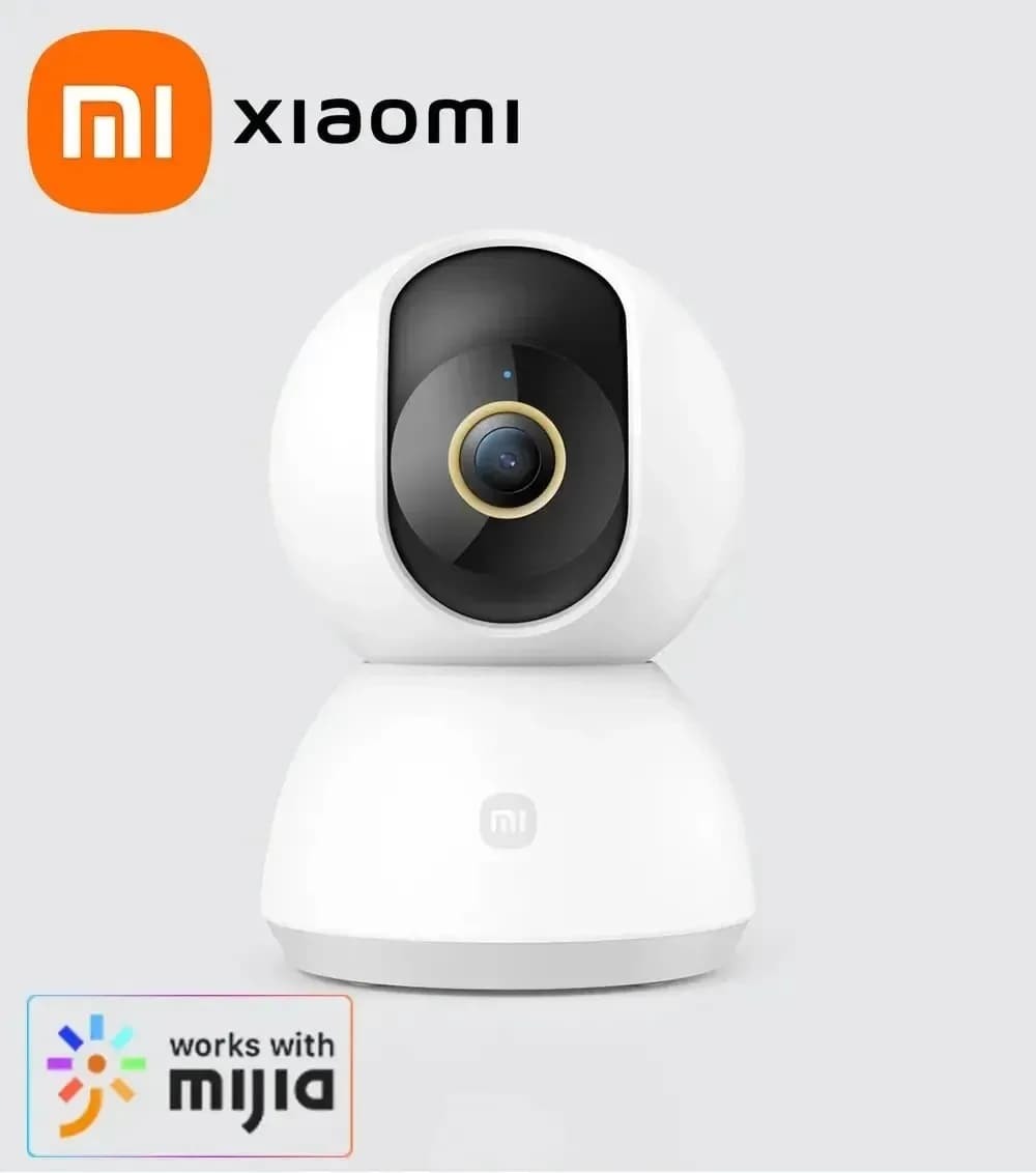 Xiaomi 2K PTZ Mi Camera for Intelligent Home Security, 1296P 3MP, 360 Degree Night Vision with People's AI Detection, Chinese Version