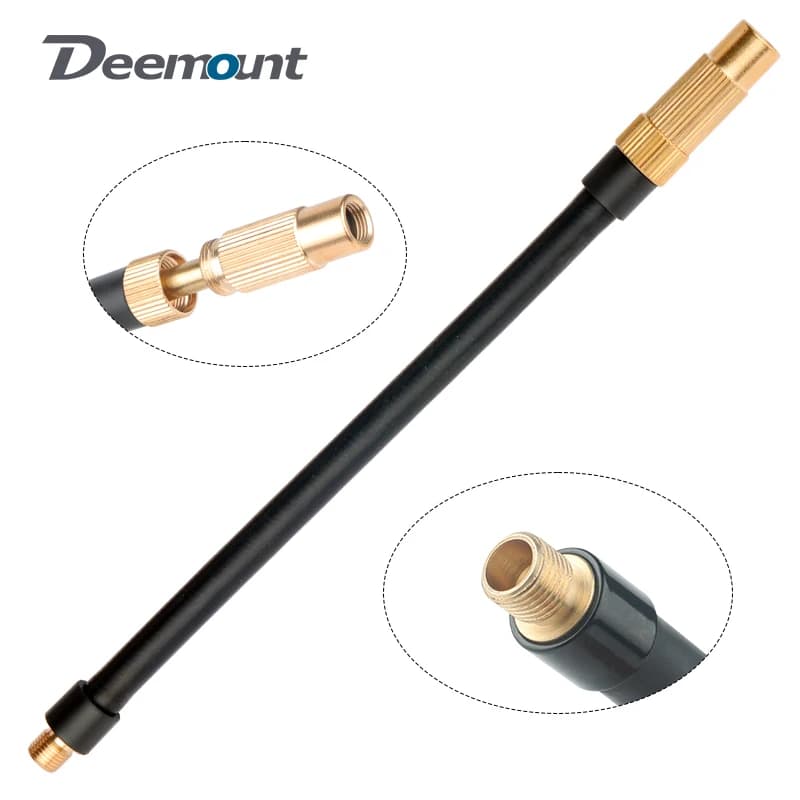 Tubo di Prolunga per Pompa d'Aria Deemount, Filettatura Esterna 8V1, Tubo EPDM 17/20/30/50CM, Connettore per Gonfiatore Elettrico per Pneumatici Bicicletta