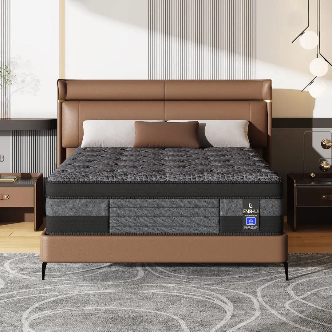 Materasso in Memory Foam 12/14 Pollici, Materasso a Molle Insacchettate Twin Full Queen King, Durezza Media, Adatto per Camere da Letto e Hotel