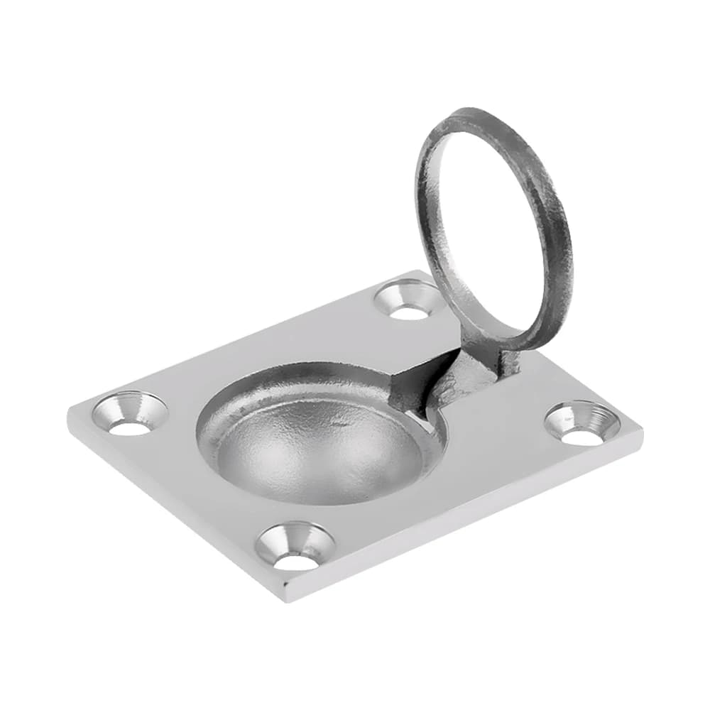 Maniglia ad anello 48x38mm in acciaio inox 316 per portello barca, maniglia di sollevamento per portello, accessori nautici per imbarcazioni