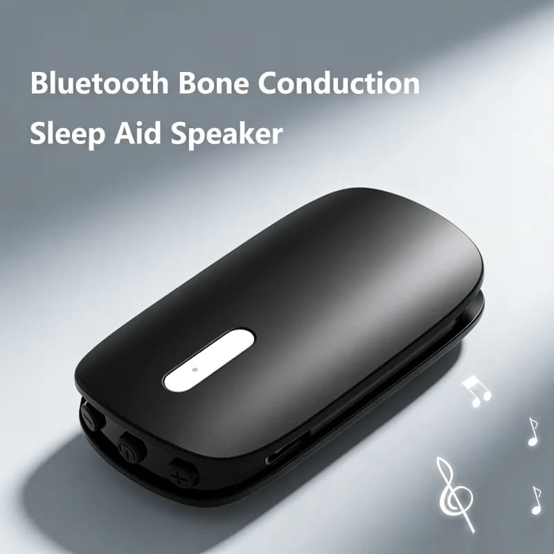 Mini Altoparlante Bluetooth Ultra-Sottile da Posizionare Sotto il Cuscino, Cuffie per Aiuto al Sonno con Batteria a Lunga Durata e Rumore Bianco per un Sonno Profondo