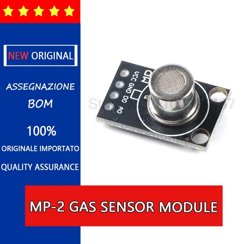 Modulo sensore gas fumo MP-2 rilevatore gas combustibile metano gas liquefatto versione mini MQ-2