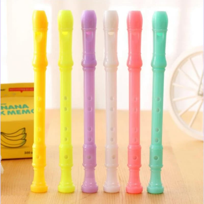 24 Pcs Mini penne a inchiostro Gel Set Cartoon Creative Flute Pens regalo per studenti torna a materiale scolastico cancelleria per ufficio