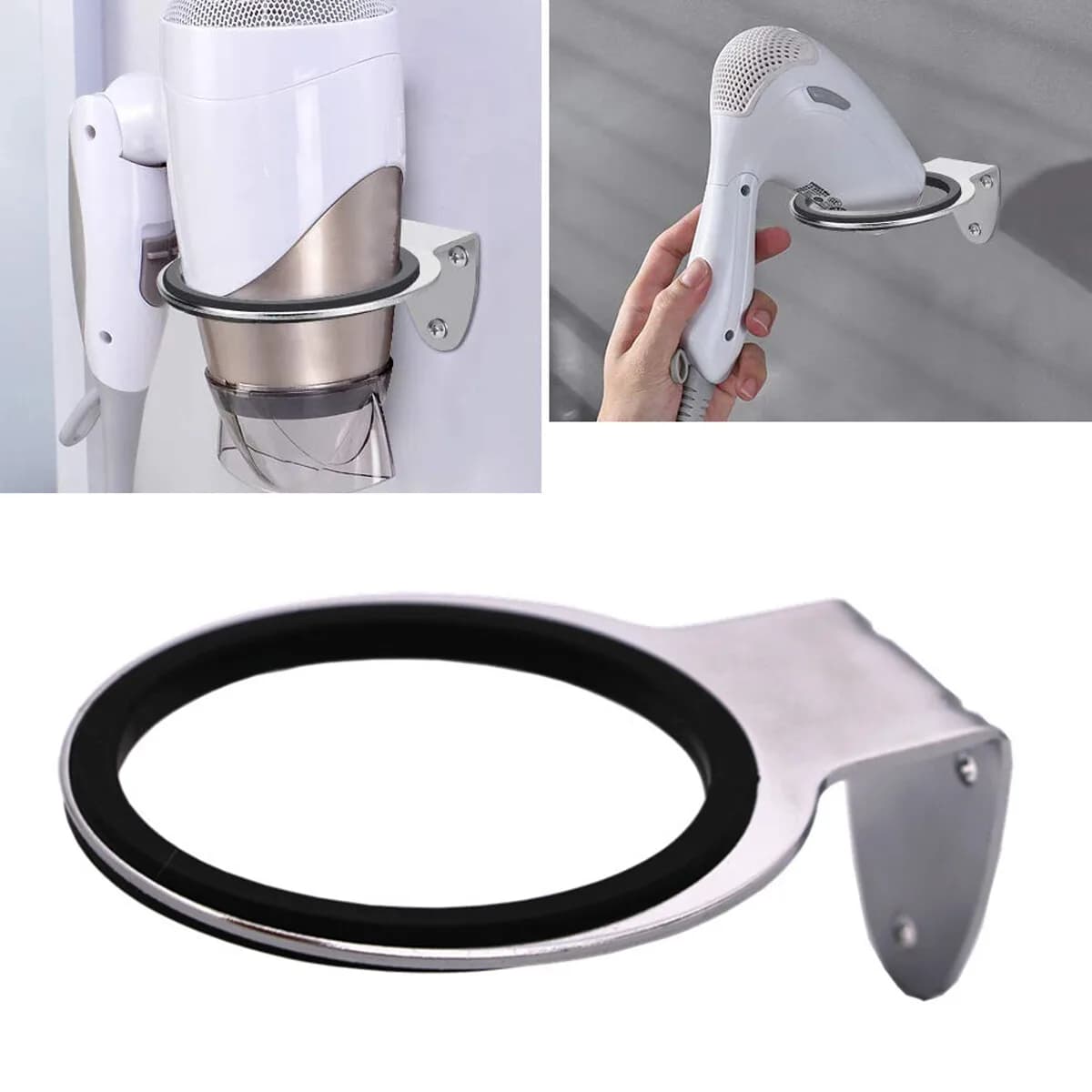 Wall-mounted wall mounting, Bathroom and Salon storage, Stainless steel wall mounting