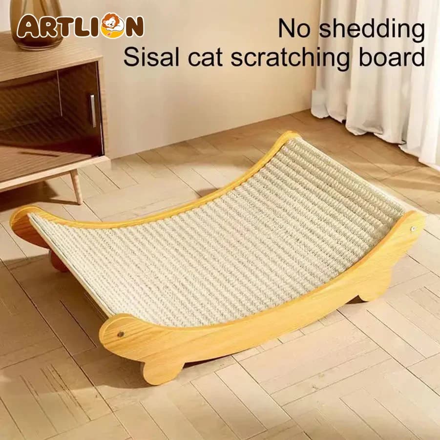 Sisal Cat Scratching Pad Reusable Cat Scratcher Cat Scratch Bed Nest for Pet Sleeping Playing Grinding Small Medium Large Cats