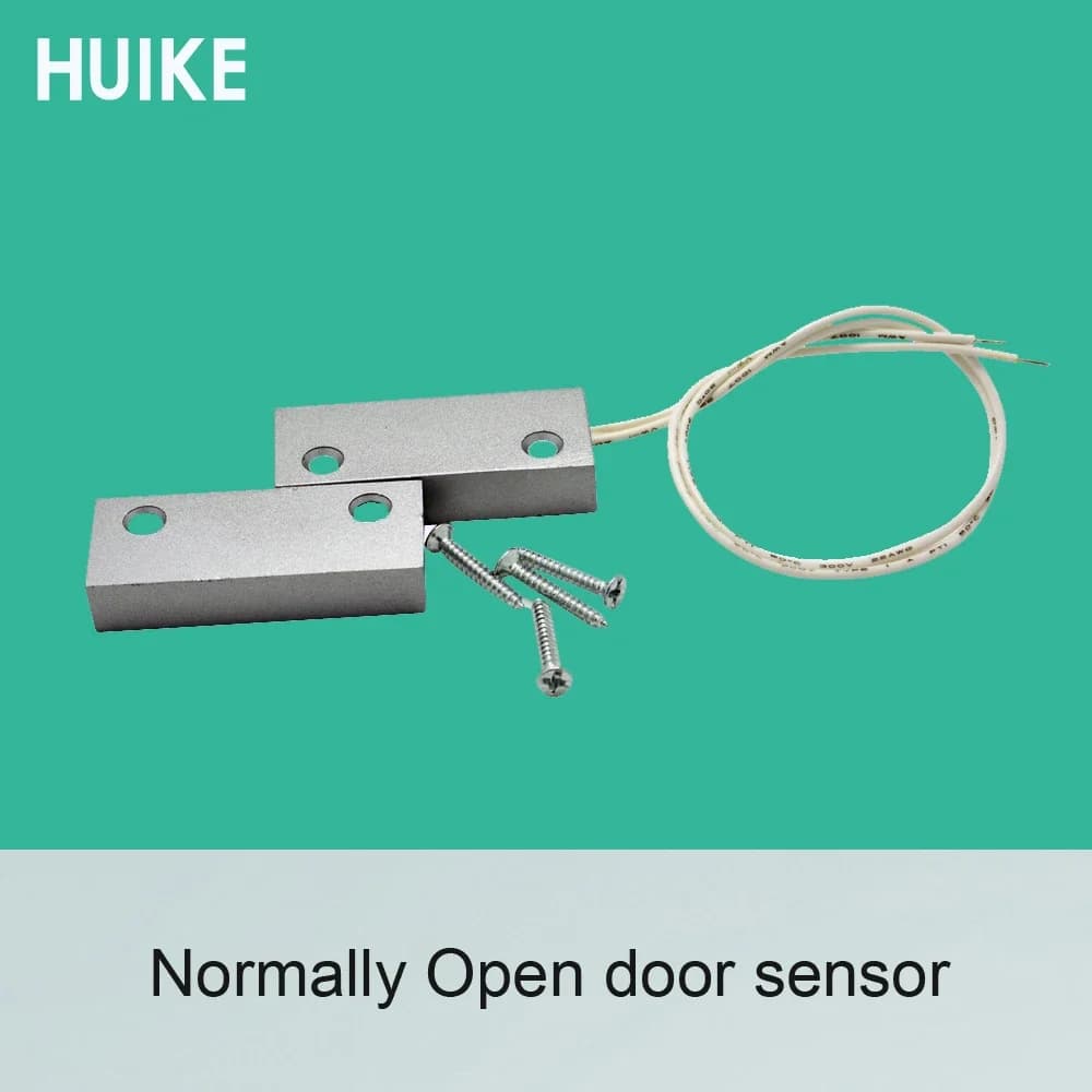 2 Pezzi Sensore Magnetico di Contatto a Secco NC/NO in Lega di Zinco per Allarme Apertura Porta, Interruttore Magnetico per Sicurezza Domestica e Porte Antincendio
