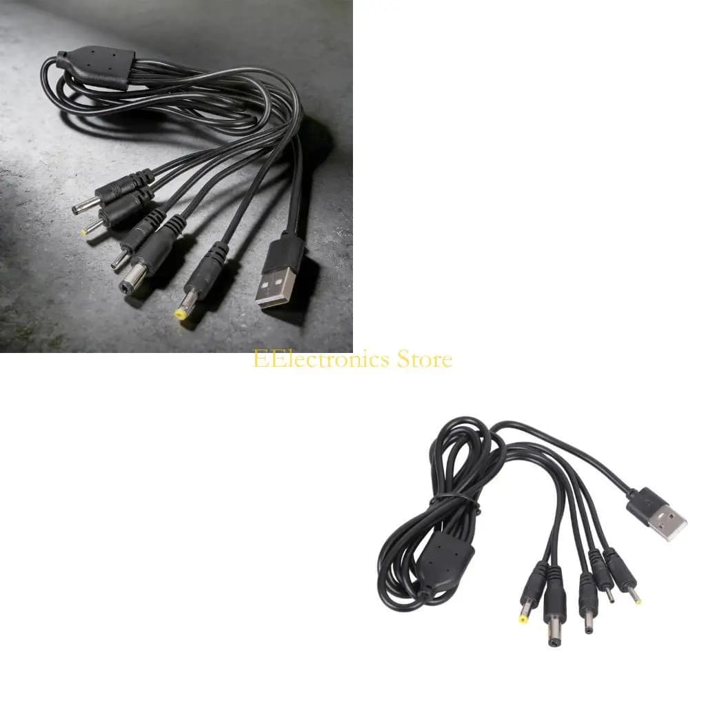 B03C Cavo alimentazione da USB 5 V a 2,0 mm 2,5 mm 3,5 mm 4,0 mm 5,5 mm Uscita 5 V 2 A per ricarica