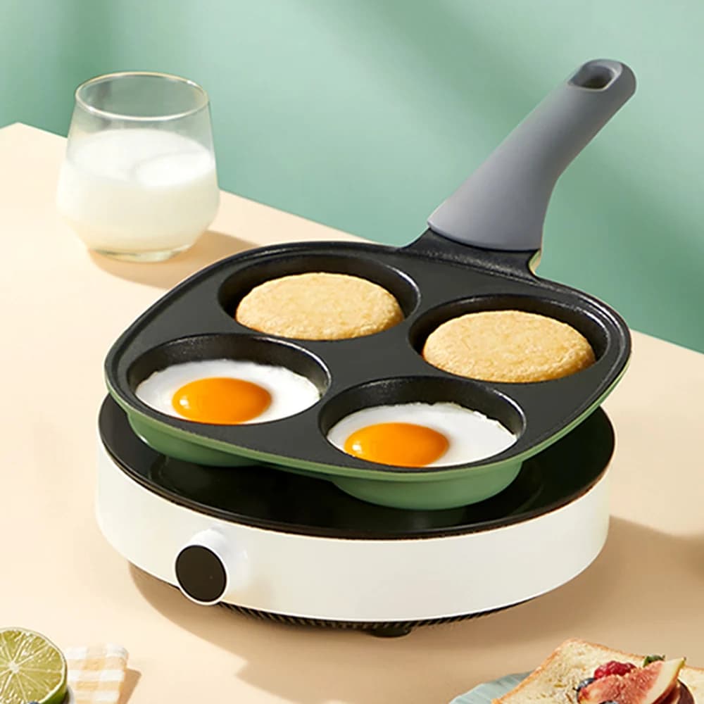 COOKER KING 4 cup fried eggs pan Aluminium non-stick pan for frittata and pancake