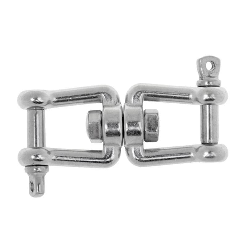 41XA Marine Grade Steel Shackle Yacht Equipment Anchors Connector for Boats with Double Jaw to Prevent Line Tangles