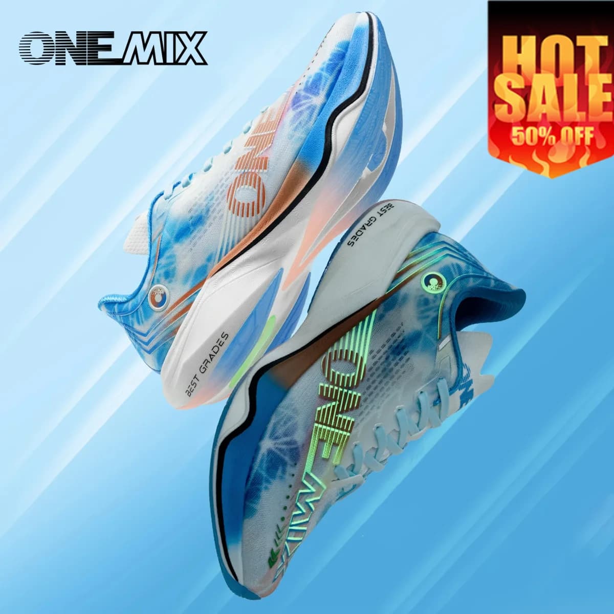 Scarpe da Maratona ONEMIX Ultra-Leggere, Ammortizzanti, con Piastra in Carbonio per Uomo