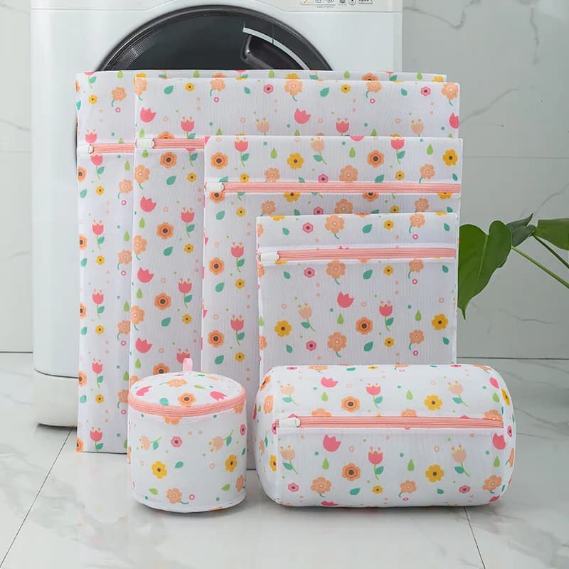 3 pcs net linen purse for washing of dirty polyester linen basket for fine mesh linen purses for washing machines net bra bag