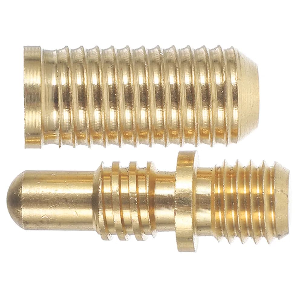 Set di viti per giunto stecca da biliardo in rame resistente, per connessione sicura, ricambi per estensione biliardo e snooker, inserti per giunto stecca