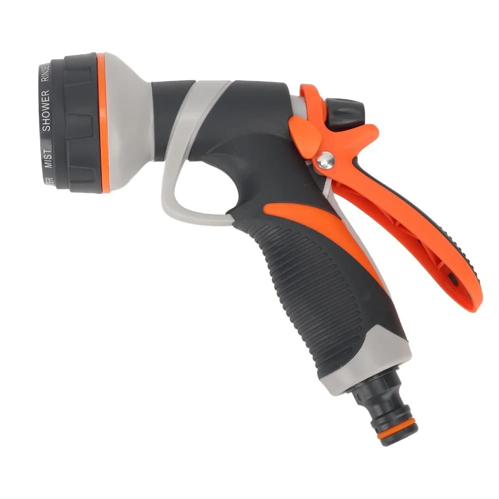 4 pezzi di ugelli per tubo da giardino in ABS, TPR e nylon, 8 funzioni, design ergonomico, ugello per tubo dell'acqua ad alta pressione, facile da installare