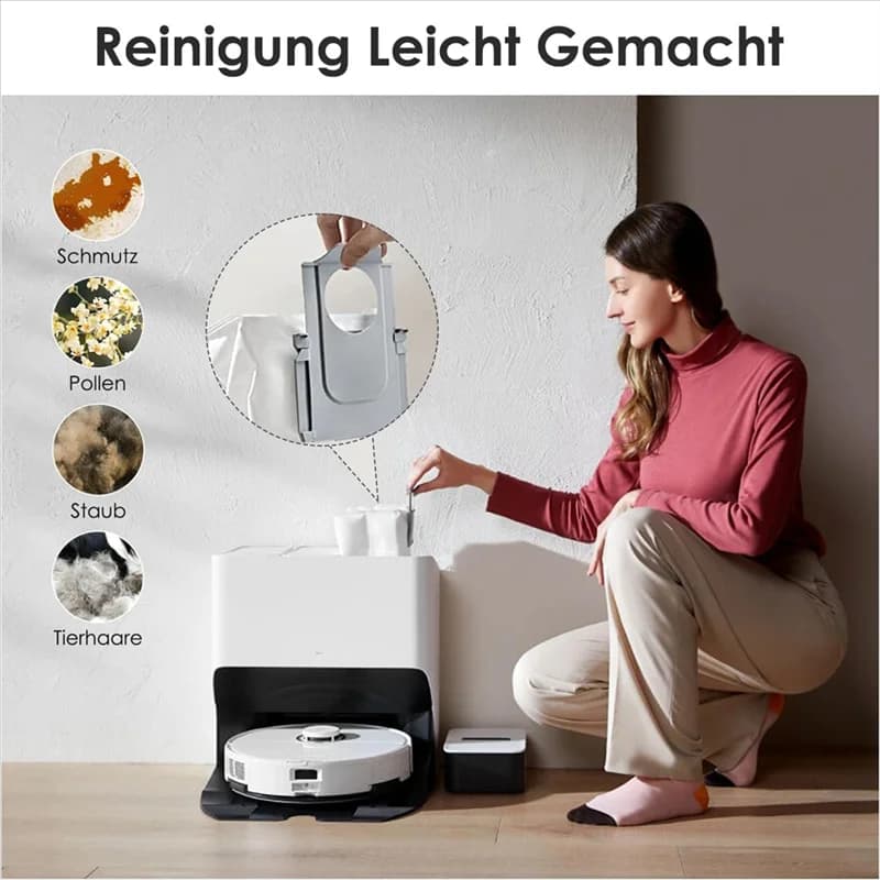 A91P Sacchetti per la polvere in tessuto per Roborock S8 Pro Ultra /S8+/S8 Robot Aspirapolvere Pezzi di ricambio