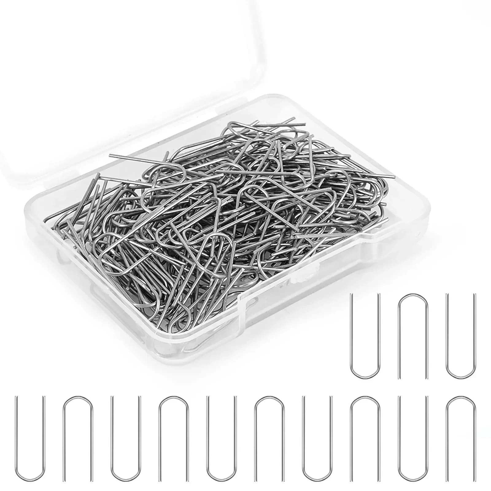 50/100/200 pezzi anelli di salto in filo di nichelcromo ad alta temperatura calibro 21 gancio per appendere in ceramica a forma di U per gioielli pendenti fai da te