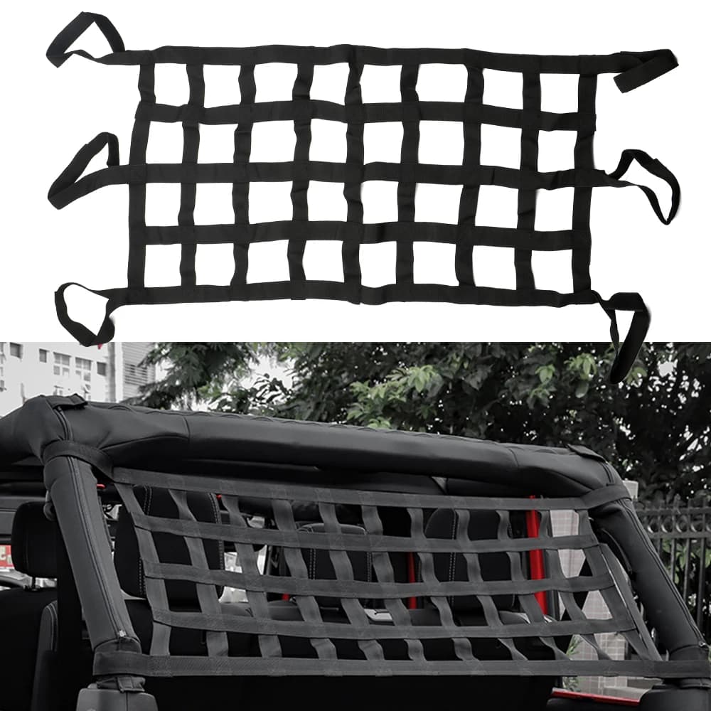 Car Roofing Mesh Accessories retrofit Coil Mesh for Jeep Wrangler Multifunction Network Loading Mesh