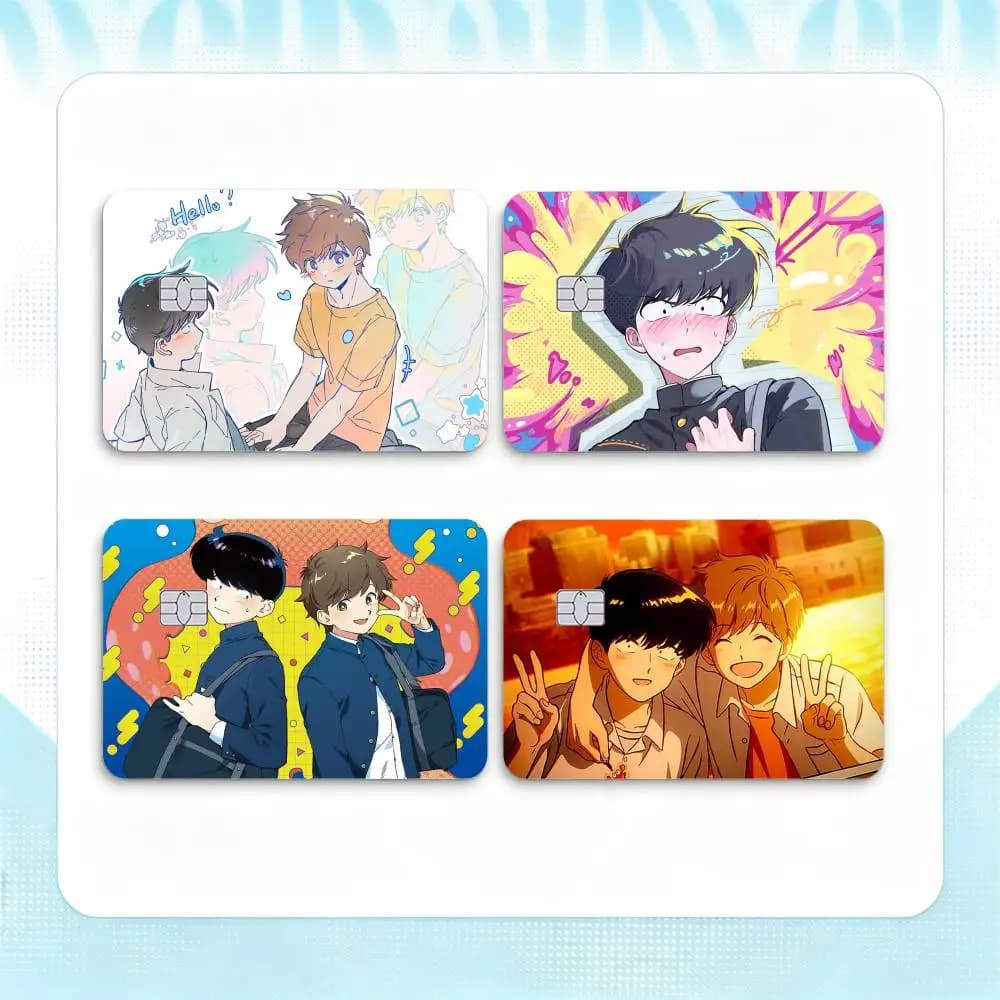 Go for It, Nakamura! Manga BL Credit Card HD Stickers Small Chip Waterproof Sticker Game Card Decal Gift