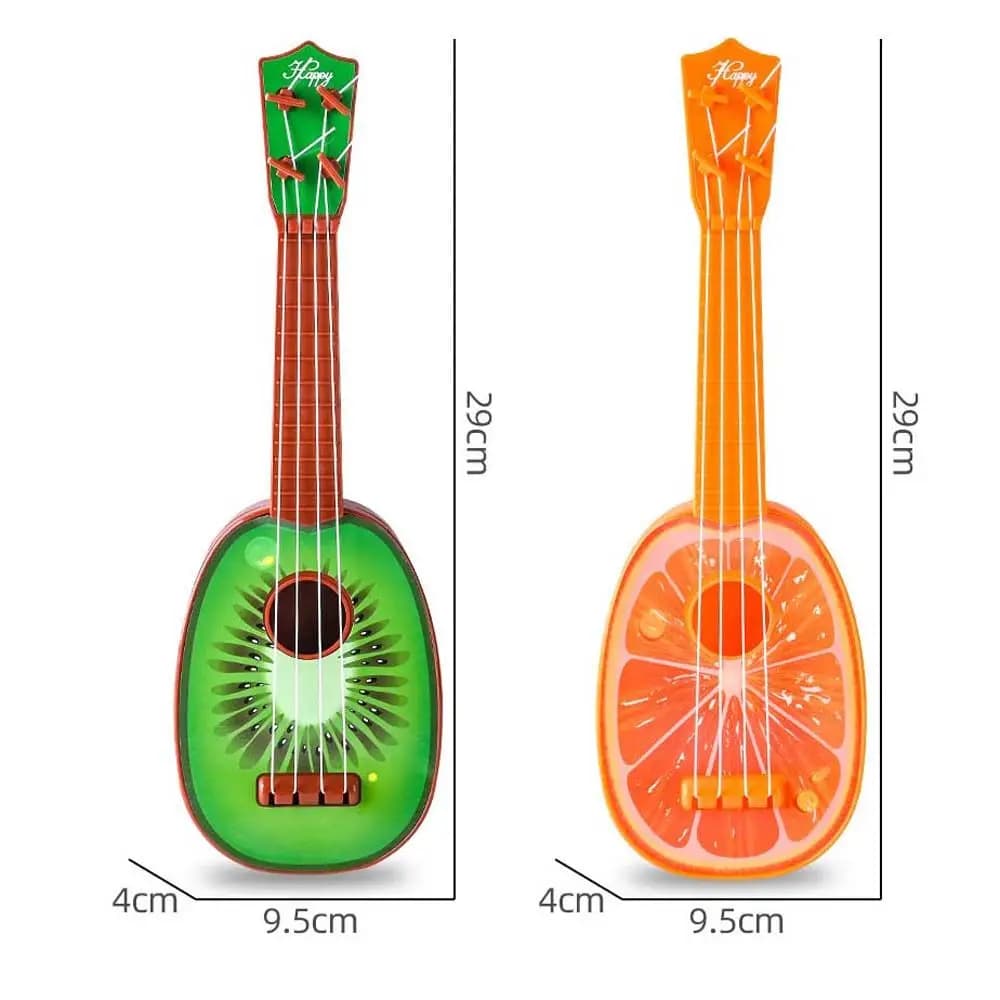 Strumento Musicale Montessori per l'Educazione Precoce: Chitarra e Ukulele per l'Apprendimento delle Frutta