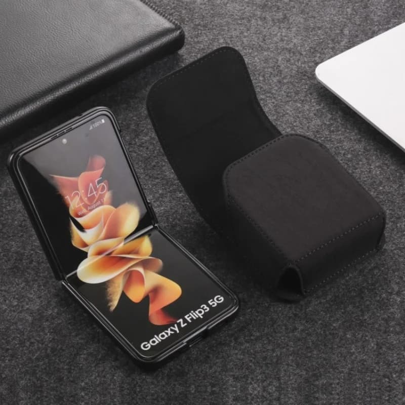 Custodia a marsupio in nylon con clip da cintura per Samsung Z Flip 7 6 5 4 3 5G, Galaxy Flip7 Flip6, Find N3, Moto Razr 60 50 40