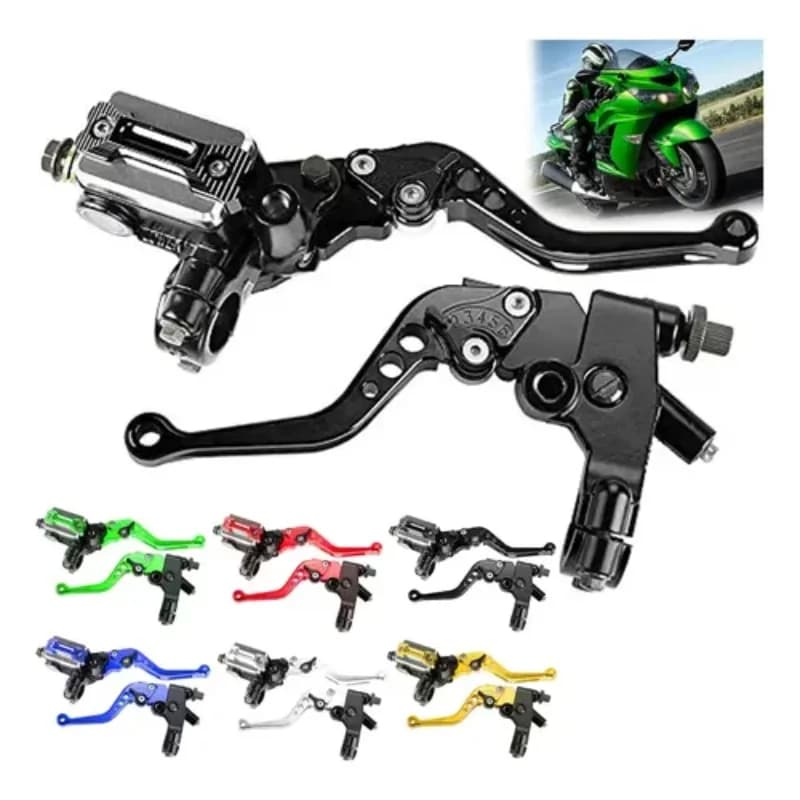 Moto Maniglia Frizione Sinistra Pompa Freno Destra Cilindro Maestro Leva Freno Idraulico Per Dirt Pit Bike ATV Quad Ciclomotore Scooter
