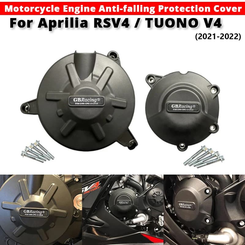 Per Aprilia RSV4 TUONO V4 2021 2022 2021-2022 Motore Del Motociclo Anti-caduta Copertura di Protezione slip on Aprilia RS-V4 TUONO-V4