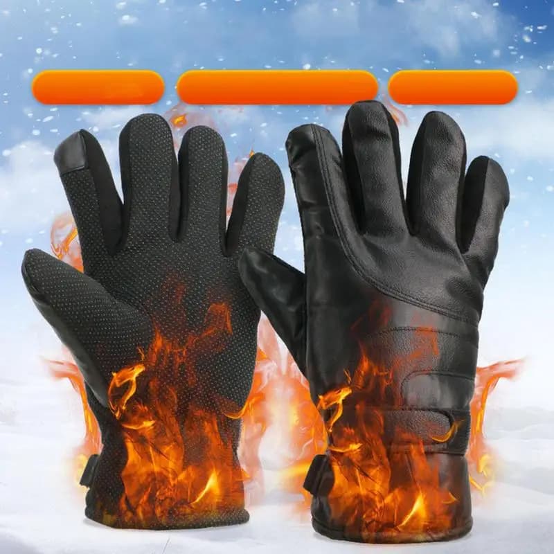 Guanti riscaldati da esterno Scaldamani Guanti termici elettrici Impermeabili Snowboard Ciclismo Moto Bicicletta Sci Guanti invernali