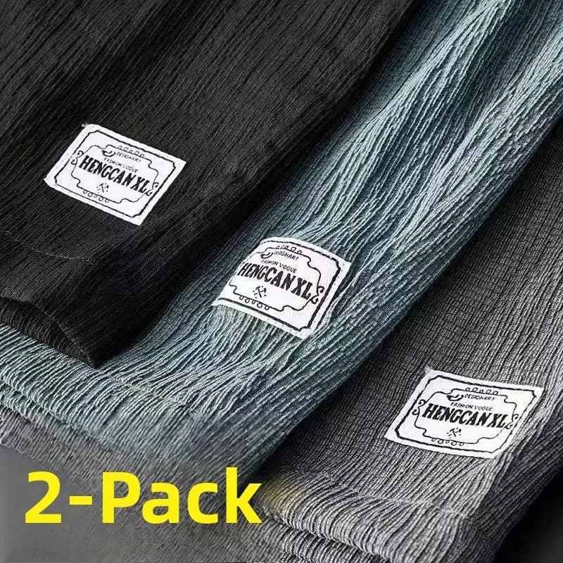 Pantaloncini Casual da Uomo Ultra-Sottili in Cotone-Lino e Seta Ghiaccio, Stile Giovanile e Vibrante, Ideali per l'Estate e la Spiaggia
