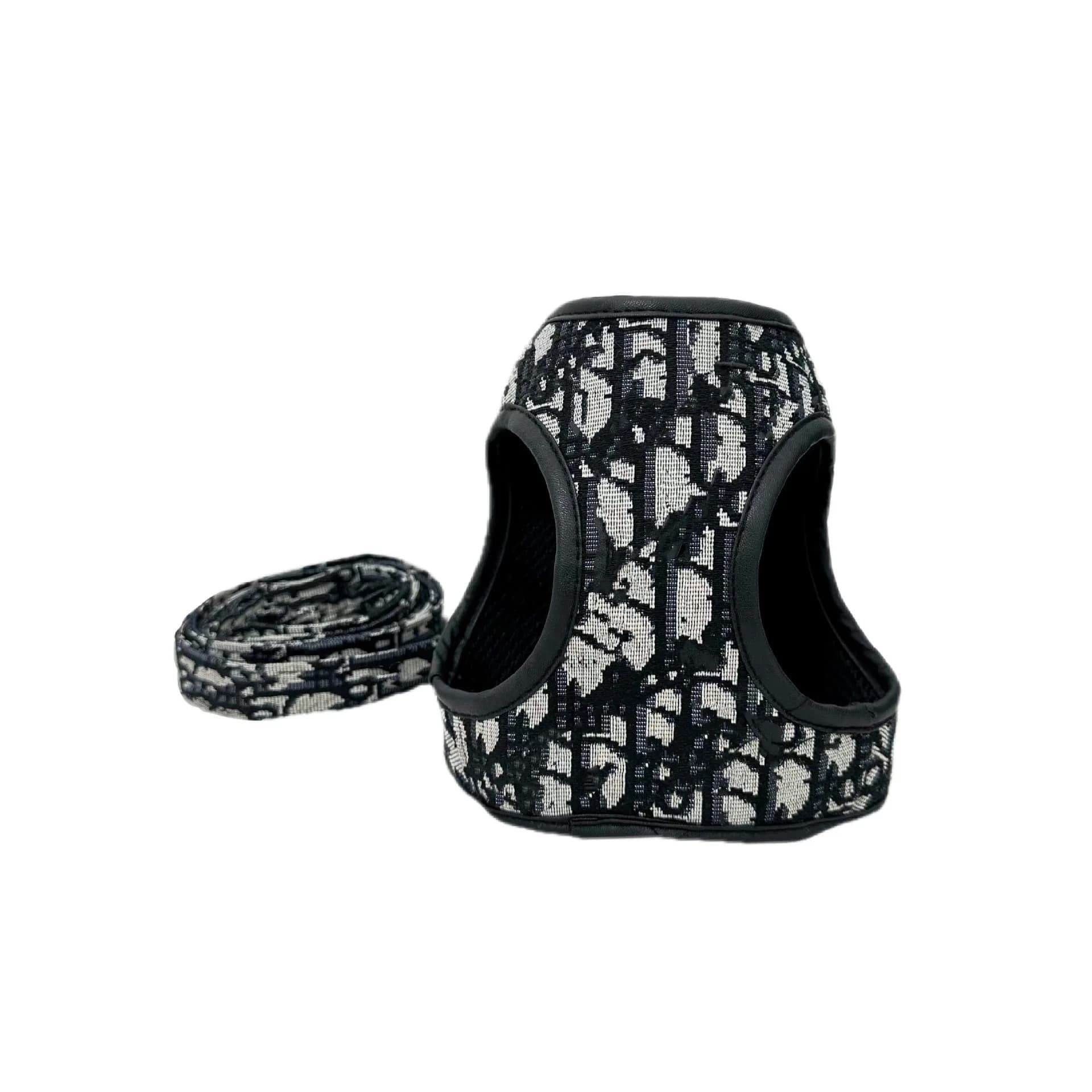 Bomei Keji – Guinzaglio di tendazione per cani e gatti, in pelle, con pettorina e tracolla, design di tendenza