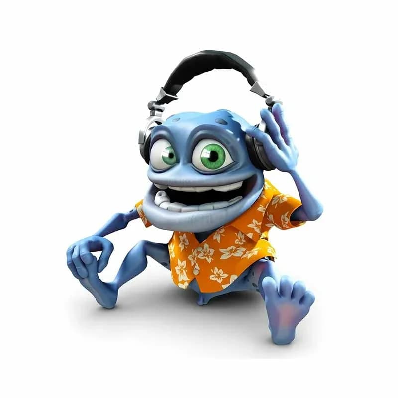 Funny Beautiful Soul Crazy Frog Sticker for Car Cover Waterproof Anti-scratch Sticker funny window motorcycle decal fine decoration PVC