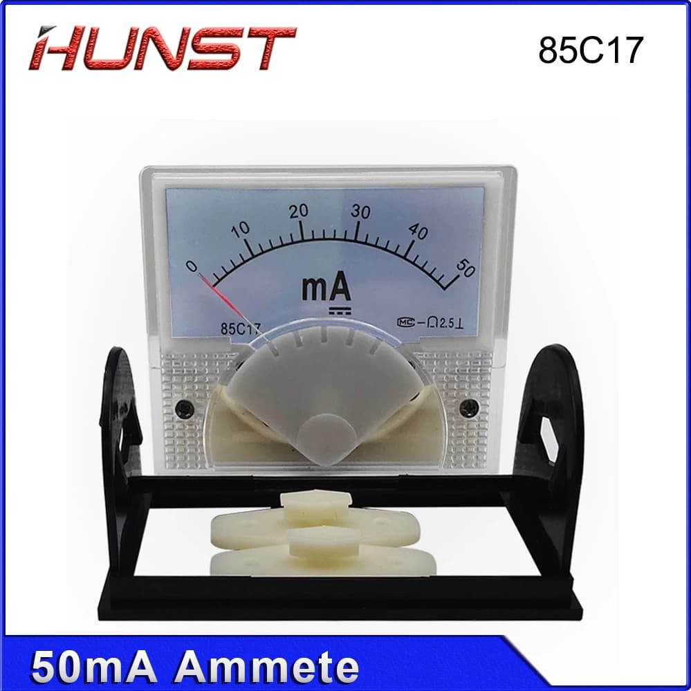 Hunst 50mA Amperometer 85C17 DC 0-50mA Panel for Laser Cutting Engraver CO2