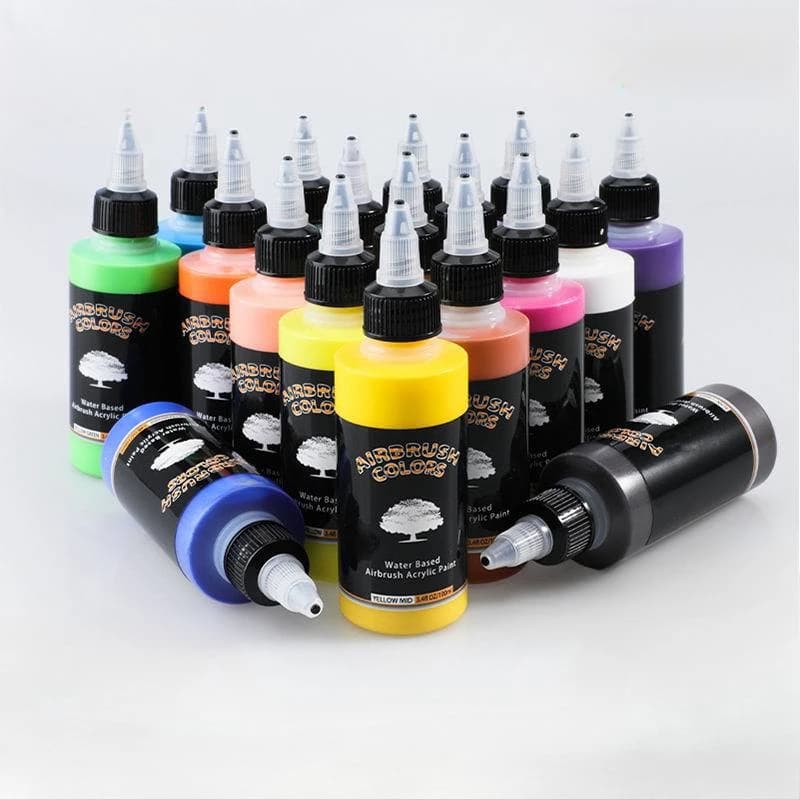 100ml Water-based Acrylic Pigment 32 Color Multi-purpose Spray Gun DIY Spray Painting Model Coloring Wood DIY Spray Pen Pigment