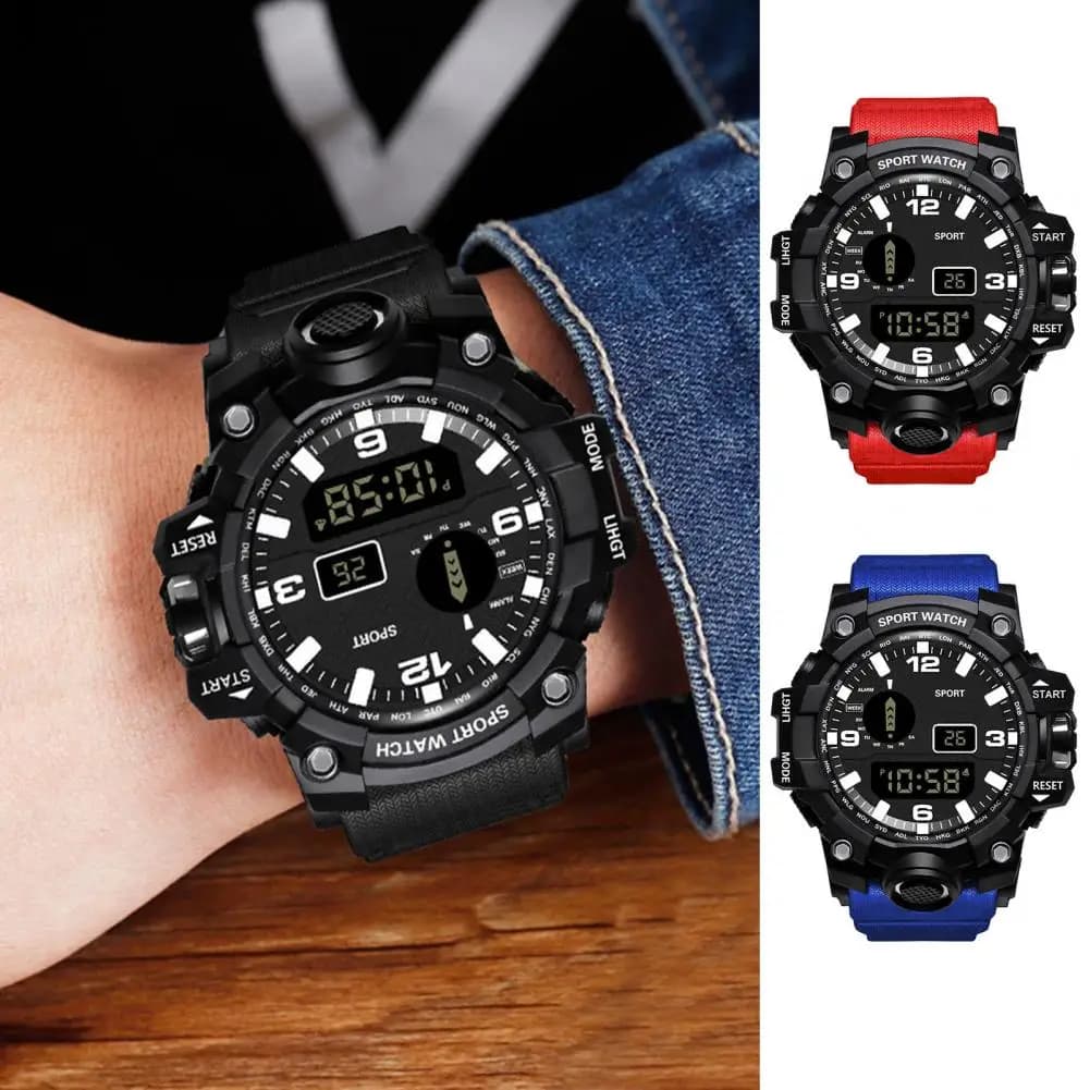 Electronic Watch Multifunctional Outdoor Sports Watch Stylish and Durable Strap Running Watch Man Woman Accessories for Students