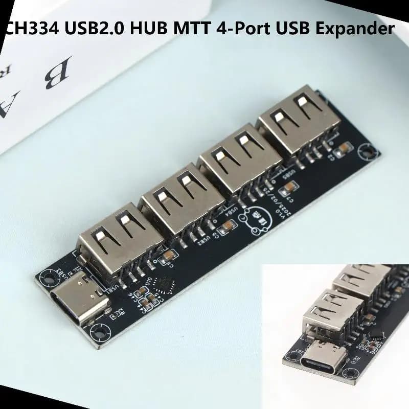 4 Port MTT USB Splitter Module CH334 USB 2.0 HUB Expander For DIY Electronic Projects