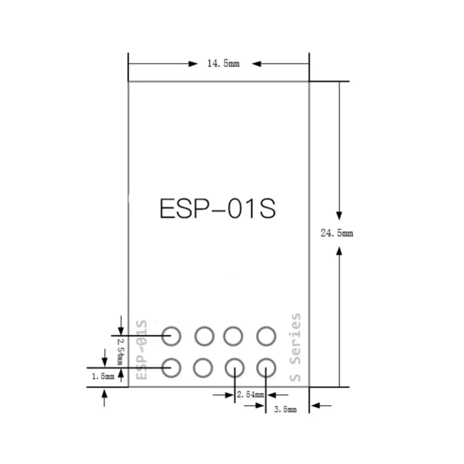 ESP-01S ESP8266 WiFi Wireless Serial Transceiver Module 4MB Flash 3.3V Compatible with Arduino IDE for IoT Projects