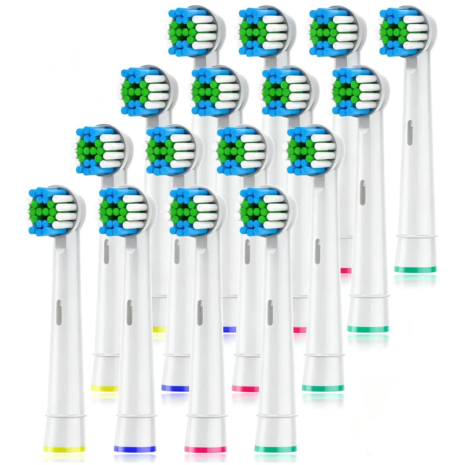 Testine di ricambio per spazzolino da denti da 4/8/12/16/20 pezzi compatibili con le testine per spazzolino elettrico professionale Oral-B Braun