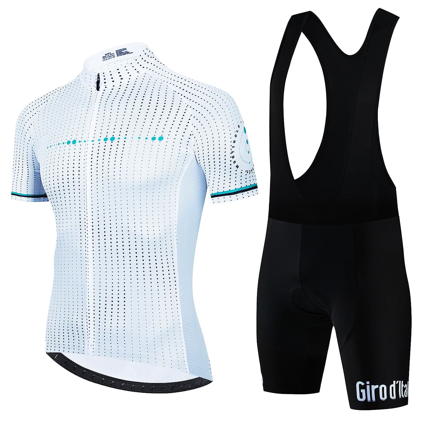 New Tour De Italy D'ITALIA Cycling Jersey Set Men's Bicycle Short Sleeve Cycling Clothing Bike Maillot Cycling Jersey Bib Shorts