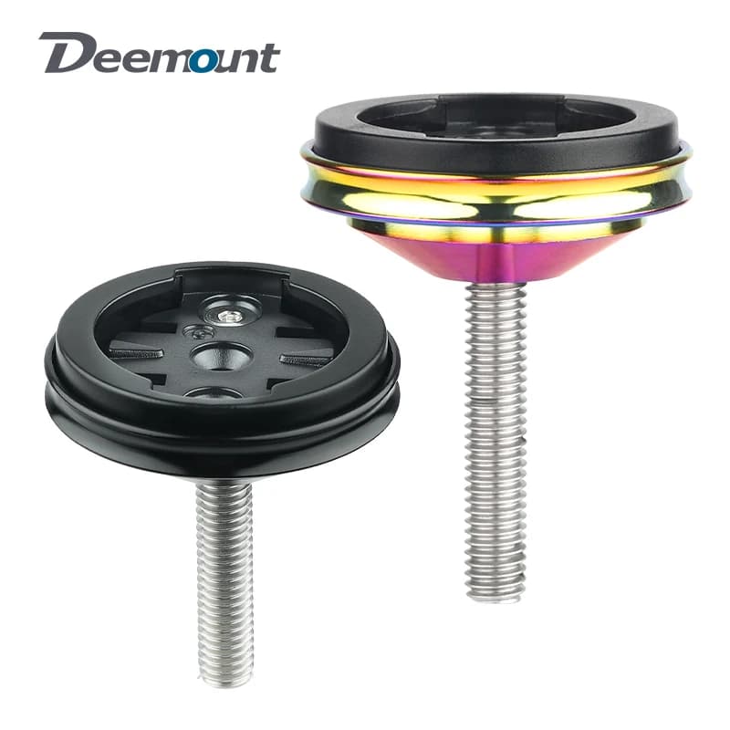 Deemount Supporto per computer Cuffia Tappo superiore Installazione adatta per Garmin XOSS iGPSPORT Magene Bryton Cronometro per bicicletta Supporto per tachimetro GPS
