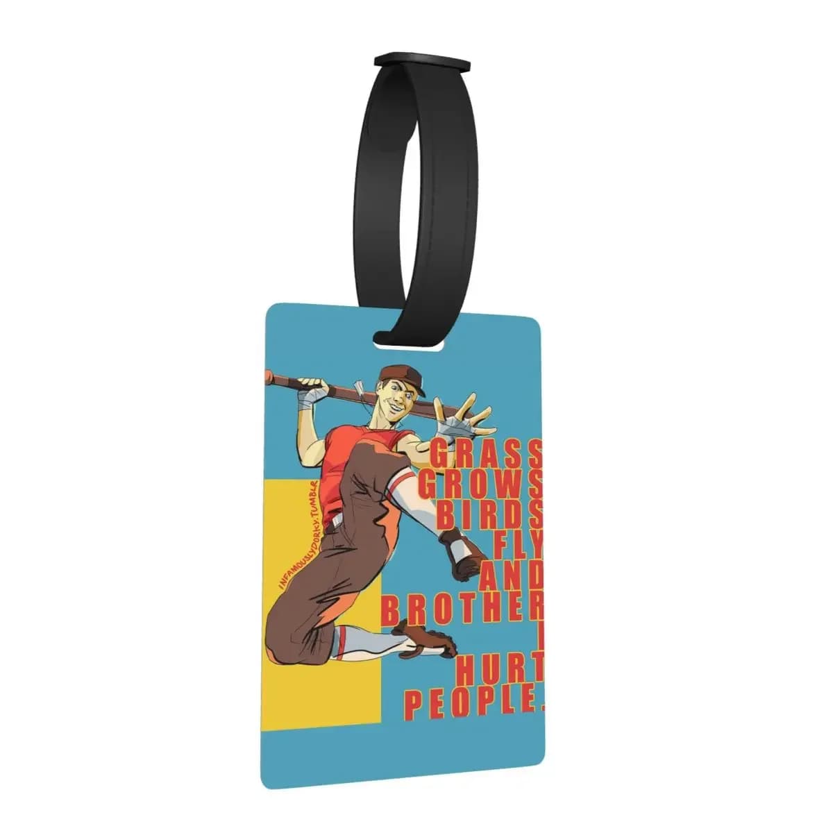 Birds Fly Team Fortress Etichette per bagagli Accessori per valigie Moda da viaggio Etichetta per imbarco per bagagli Porta etichette ID Nome Indirizzo