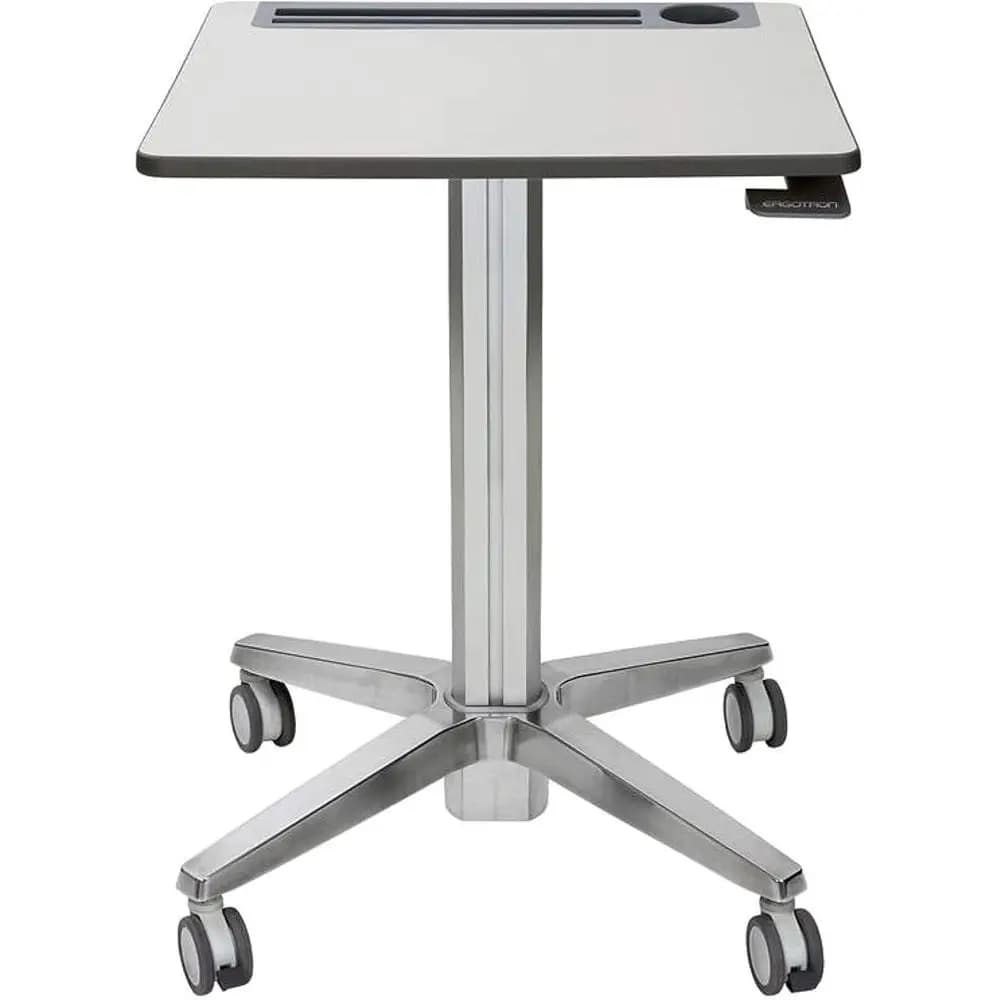 Scrivania mobile regolabile in altezza Learnit, piccola scrivania per laptop con ruote per uso in aula, ufficio, casa