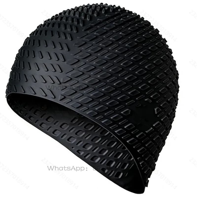Silicone swimming cap unisex, long hair waterproof and enlarged high-value special swimming cap