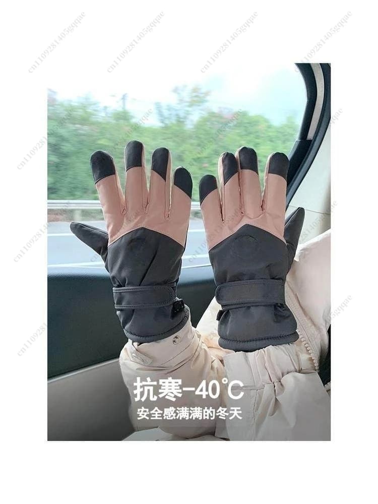 Ski Gloves 2025 Winter Hot Wind Resistant Water Sketches for Cycling and Electric Vehicles with Touch Screen, Unisex