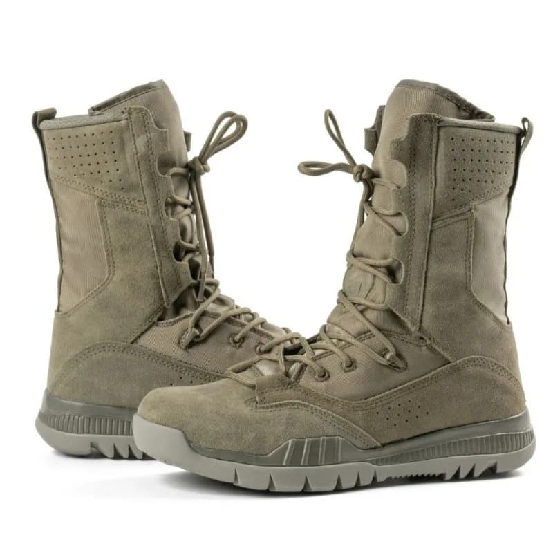 Primavera Autunno Outdoor Uomo Combattimento tattico Stivali da deserto traspiranti Scarpe alla caviglia Stivale con piattaforma da trekking